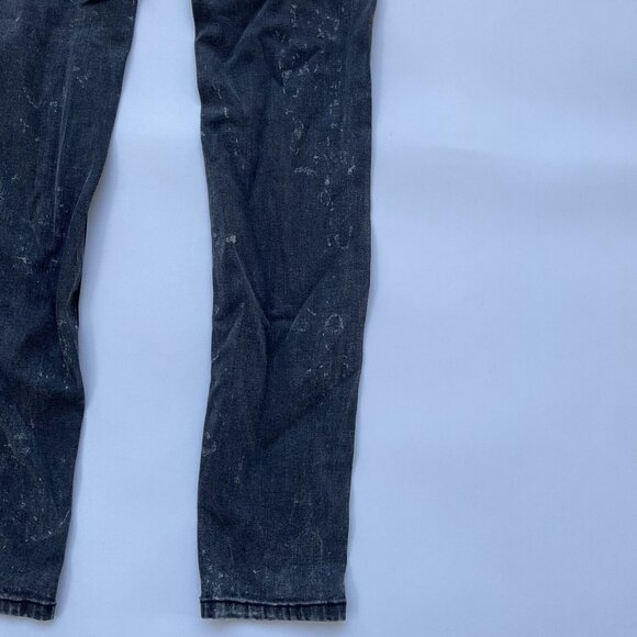 Guess Women’s 1981 High Rise Skinny Jeans Black Acid Wash Size 23 - Picture 9 of 11